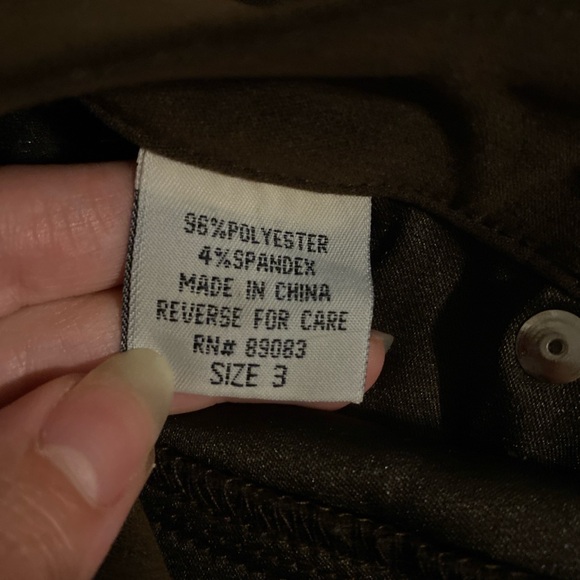 Vintage L.e.i. Velvet flared pants - Picture 4 of 4